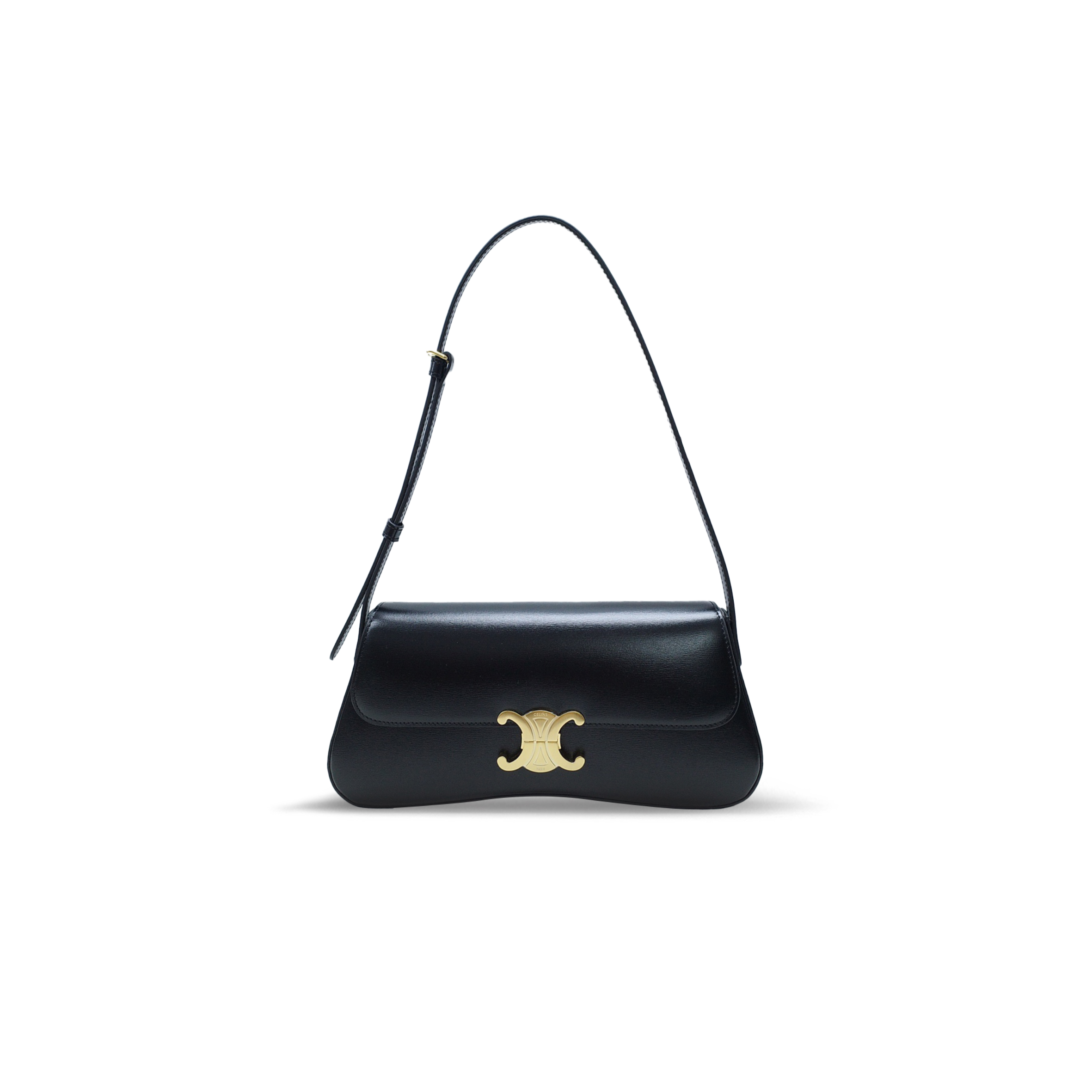CELINE MEDIUM TEEN CELINE LOLA IN SHINY CALFSKIN 115533BF4.38V7 (28*12*5cm)